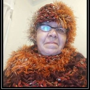 original handknitted scarf and hat #14